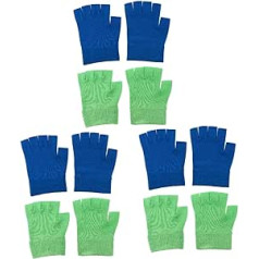 Minkissy 6 Pairs Gel Gloves Dry Hands Miss Knitting Spa