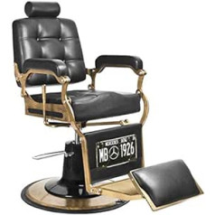 Activeshop Activeshp Boss frizieru krēsls Frizieru krēsls Operācijas krēsls Frizieru aprīkojums Melns 360 grādu grozāms augstums regulējams ar hidrauliskajiem sūkņiem