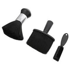 Popetpop 3pcs Broken Hair Brush Shaving Brush Men Hairdressing Feather Duster Salon Beard Brush Brush Cleaning Tool Hair Cutting Brushes Hairdresser Neck Brush Clean Hair Clip Man Plastic