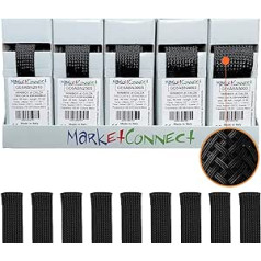 MarketConnect® kabeļa apvalks, paplašināms 2:1 • Liela izmēra Braidkit displejs • 5 gabali (diametrs 20-25-30-40-50 mm, garums 3-10 m) • Melns