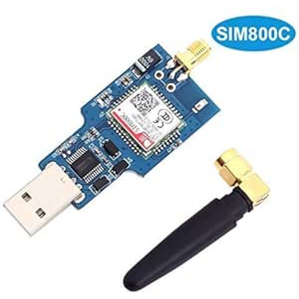 ARCELI 800C USB GSM GPRS Wireless Module Quad-Band, 850/900/1800/1900MHz, T USB Chip Support 2G Network USB Communication SMS Data Transfer with Antenna