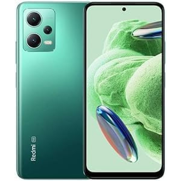 Xiaomi Redmi Note 12 5G viedtālrunis, 6 GB RAM, 128 GB ROM, 6,67 collu AMOLED DotDisplay 120 Hz FHD+, Snapdragon 4 Gen 1, 48 MP profesionālā kamera, 5000 mAh Forest Green [globālā versija]