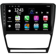 EZoneTronics Android 11 Car Radio stereo priekš Skoda Octavia 2009-2013 10 collu skārienekrāns GPS navigācija Bluetooth USB AM/FM/RDS WiFi atbalsts Carplay un Android automašīnas DSP atskaņotājs 2G RAM + 32G ROM