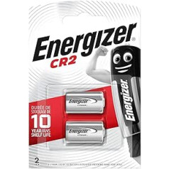 Energizer CR2 litija baterijas, 2 gab