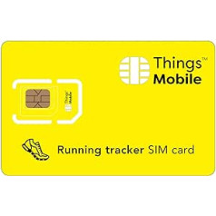 SIM karte GPS TRACKER RUNNING — Things Mobile — ar tīkla pārklājumu visā pasaulē un vairāku pakalpojumu sniedzēju tīklu GSM/2G/3G/4G. Bez fiksētām izmaksām un bez derīguma termiņa. 10 € iekļauts kredīts