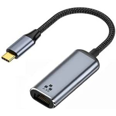 Cablecc USB-C USB 3.1 Type-C līdz 2,5Gbps 2500Mbps GBE Gigabit Ethernet tīkla LAN kabeļa adapteris klēpjdatoram
