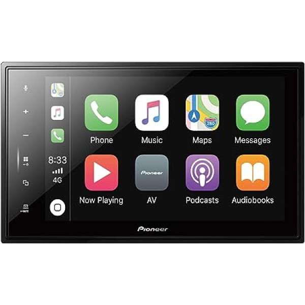 Pioneer SPH-EVO82DAB Media Center — 8 collu skārienekrāns, 1,5 A ātrās uzlādes USB, Apple CarPlay, Android Car, DAB/DAB+ digitālais radio, Bluetooth, 13 joslu ekvalaizers