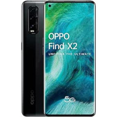 OPPO Find X2 viedtālrunis 256 GB, 12 GB, divas SIM kartes, melns