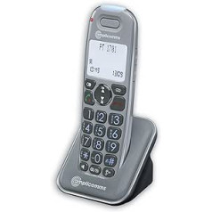amplicomms PowerTel 1701, Schnurloses Großtastentelefon als zusätzliches Mobilteil, Hörgerätkompatibel