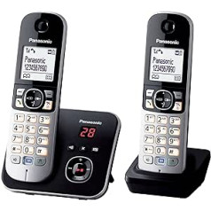 PANASONIC — Panasonic KX-TG6822 Duo Téléphones Sans fil Noir — KX-TG6822FRB (franču versija)