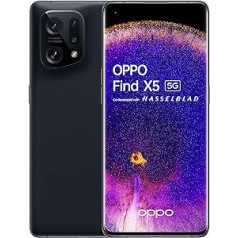 Oppo Find X5 5G viedtālrunis 256 GB, 8 GB RAM, divas SIM kartes, melns