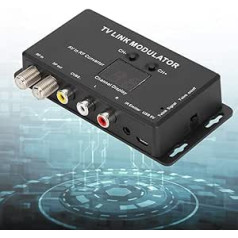 AV uz RF pārveidotājs, mini TV saites modulators IR paplašinātājs, UHF modulators ar regulējamu audio/video izvades līmeni, savietojams ar televizora pierīci, A/V avoti