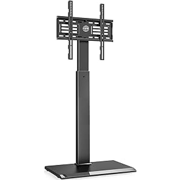 FITUEYES TV Floor Stand with Iron Base, TV Stand, TV Stand, Height Adjustable, Swivelling for 26 to 65 Inch Flat Screen up to 40 kg Max. VESA 400 x 400, Black