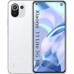 Xiaomi 11 Lite 5G NE Smartphone 6.55 Inch FHD + AMOLED DotDisplay, Qualcomm® Snapdragon™ 778G, Triple Cámara de 64MP+8MP+5MP, 4250mAh Battery, 6+128GB Snowflake White