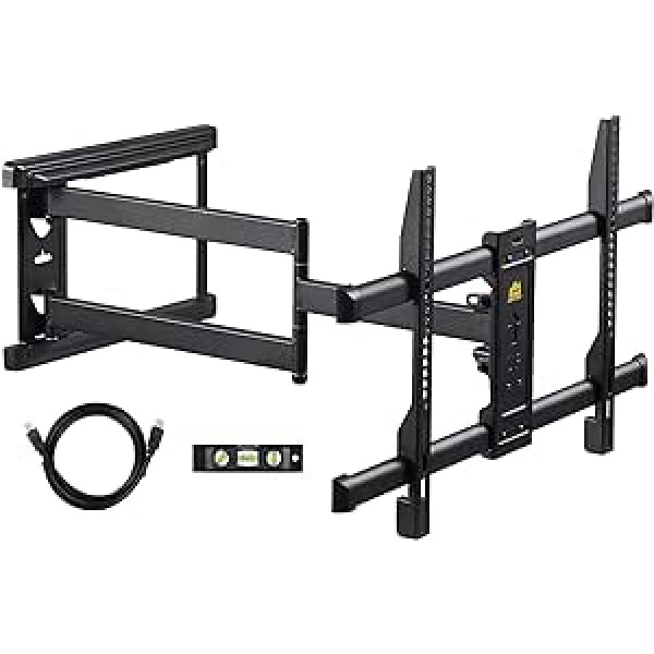 FORGING MOUNT TV Wall Mount with 765 mm Long Arm Wall Mount TV Swivel Tilting TV Mount Wall for 37 to 70 Inch Flat & Curved TVs up to 45 kg, Max. VESA 600 x 400 mm