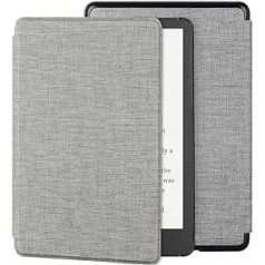 Foluu Kindle Paperwhite Case (11st Generation-2021), Slim Lightweight Smart PU Cover Auto Sleep/Wake Function Magnetic for Kindle Paperwhite 2021 Grey