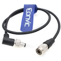 Eonvic Zoom F8 Hirose 4 kontaktu vīrišķais uz fiksatora līdzstrāvas 2,1 mm 12 V strāvas kabelis video aprīkojumam PIX-E5 PIX-E7 monitoram