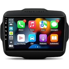 XTRONS Android 10 automašīnas radio ar 9 collu IPS ekrānu GPS navigācijas radio integrēts DSP atbalsts pilnas RCA izejas CarAutoPlay TPMS OBD WiFi priekš Jeep Renegade 2015-2020