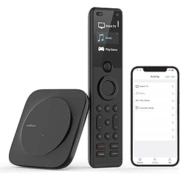 SofaBaton X1 Universal Remote Control with Hub - Smart Remote Control with Customisable Activities for Bluetooth IR 2.4GHz Devices, Compatible with Alexa