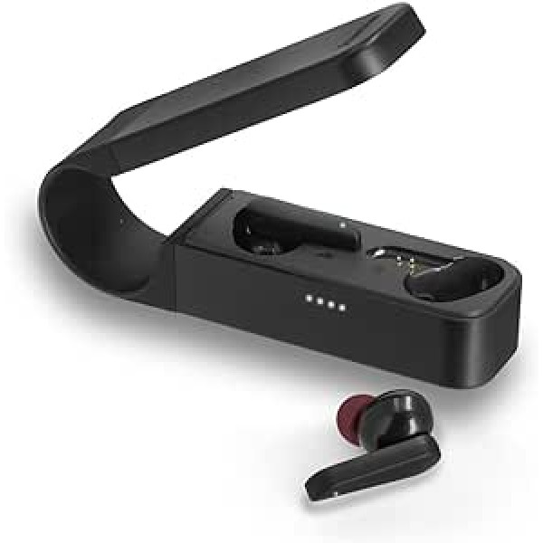 Hama Bluetooth austiņas "Spirit Pocket" (in-ear austiņas ar mikrofonu, patiesas bezvadu austiņas ar uzlādes staciju, īpaši vieglas, darbības laiks 30 stundas, bezvadu austiņas ar balsi