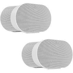 Baomaeyea Metal Stand for Sonos Era 300 Smart Speakers, 2 Pack Era 300 Rotating Speaker Bracket - with Scratch-Resistant Cotton and Mounting Hardware (19 x 9.4 x 5.8 cm)/White