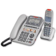 Amplicomms PowerTel 2880 Large Button Telephone for Elderly, Loud Phone for Hard of Hearing, Hearing Aid Compatible Phone, Big Numbers Phone