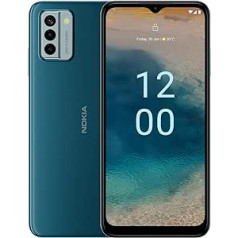 Nokia G22 6,52 collu HD+ divu SIM kartu Android 12 viedtālrunis, 4/128 GB atmiņa, 3 dienu akumulators, ātri labojams, 2 gadu operētājsistēmas atjauninājumi, 3 gadu garantija un drošības atjauninājumi — zils