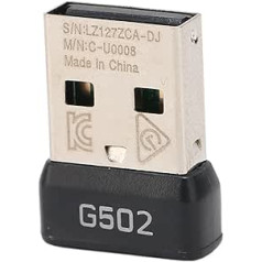 Cuifati USB Dongle peles uztvērēja adaptera nomaiņa bezvadu pelei G502 Lightspeed, 2,4 GHz bezvadu stabils signāls, mazs pārnēsājams USB uztvērēja spēļu peles adapteris