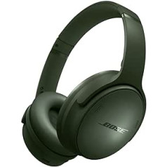 Bose QuietComfort bezvadu austiņas ar trokšņu slāpēšanu, Bluetooth austiņas uz ausīm, akumulatora darbības laiks līdz 24 stundām, Cypress Green