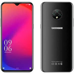 4G viedtālrunis bez līguma, lēts Android 10 (2020), mobilais tālrunis DOOGEE X95 ar divām SIM kartēm, 6,52 collu ūdens piliens pilnekrāna režīmā, 4350 mAh akumulators, 2 GB + 16 GB, 13 MP + 2 MP + 2 MP + 5 MP, GPS Wi-Fi, seja