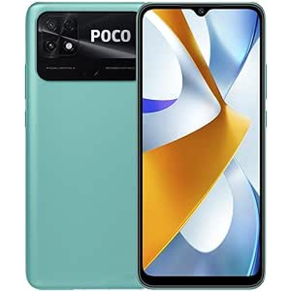 Xiaomi Poco C40 17 cm (6,71) ar divām SIM kartēm Android 11 4G C tipa USB 4 GB 64 GB 6000 mAh zaļš