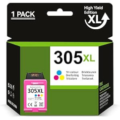 305 XL Colour Cartridges Compatible with HP 305 Printer Cartridges for Deskjet 4120e Printer Cartridges for Deskjet 2710 2720 2722 DeskJet Plus 4100 4120 4130 Envy 6000 6010 6020 6032 Envy Pro 6420