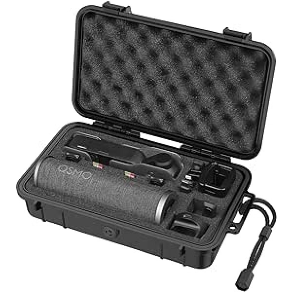 Smatree Mini Waterproof Carrying Case Hard Case for DJI OSMO Pocket 2 / Pocket 1 Camera and Accessories, black