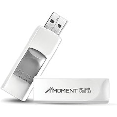 MMOMENT MU39 64 GB USB 3.1 Gen1 zibatmiņas disks lasīšanas ātrums līdz 100 MB/s izvelkams dizains