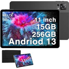 DOOGEE T30 Pro Android 13 Gaming Tablet, 11 Inch 2.5K Tablet PC /15 GB + 256GB (2TB TF), Helio G99/Quad-Core 2.0 GHz/8580 mAh (33 W)/20MP/Dual SIM 4G LTE +5G WiFi/Widevine L1 (2023)