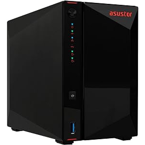 Asustor Nimbustor tīklam pievienota krātuve AS5202T 2GB NAS 2TB (2 x 1TB) Ironwolf