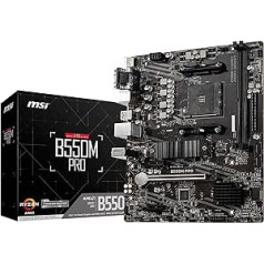 MSI MAG B550M Mortar WiFi AMD AM4, DDR4, M.2 USB 3.2 Gen 2, WLAN 6 HDMI M-ATX Gaming Motherboard, AMD Ryzen™ 5000 Processors