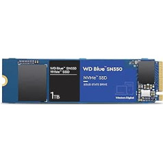 Western Digital SN550 augstas veiktspējas M.2 PCIe NVME SSD, zils