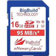 BigBuild tehnoloģija 16GB UHS-I U3 95MB/s Speicherkarte für Fujifilm FinePix XP120, XP130, XP90 kamera