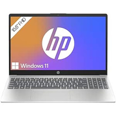 HP klēpjdators | 15,6 collu FHD IPS displejs | AMD Ryzen 5 7520U | 16 GB RAM | 512 GB SSD | AMD Radeon Graphics | Windows 11 Home | QWERTZ tastatūra | Sudrabs | ar HP Fast Charge