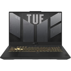 ASUS TUF Gaming F17 klēpjdators | 17,3 collu WQHD 240Hz/3ms pretatspīduma IPS displejs | Intel Core i7-13700H | 16 GB RAM | 1 TB SSD | NVIDIA RTX 4060 | Windows 11 | QWERTZ tastatūra | Jēgers Grejs