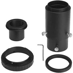 SOLOMARK Deluxe Telescopic Camera Adapter Kit for Canon EOS / Rebel DSLR - Prime Focus and Variable Projection Eyepiece Photography - Fits Standard 1.25