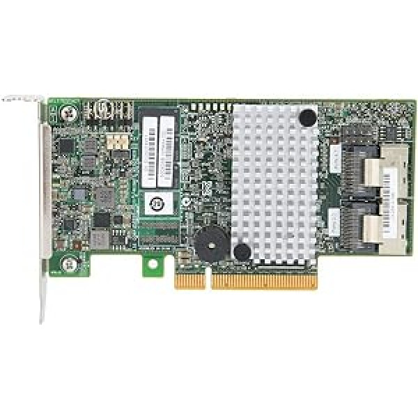 ASHATA SAS kontroliera karte 8 portu SATA + SAS portu paplašināšanas karte LSI 9267-8i 2208 6 Gbps 512 MB PCI-E 2.0 8 portu SATA/SAS RAID0/1/10 kontroliera karte zema pretestība