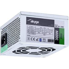 AKYGA AK-S1-300 SFX Power Supply for PC 300W PPFC P4 2X SATA 2X Molex 12 cm Fan