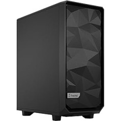 Fractal Design Meshify 2 kompakts melns ATX elastīgs augstas gaisa plūsmas vidēja torņa datora korpuss