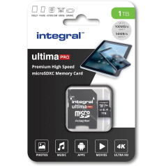 Integrēta 1 TB Micro SD karte 4K Video Premium liela ātruma atmiņas karte SDXC līdz 100 MB/s lasīšanas ātrumam un 50 MB/s rakstīšanas ātrumam V30 C10 U3 UHS-I A1