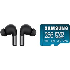 ONEPLUS Buds Pro 2 Wireless Earphones with up to 39 Hours Battery Life & Samsung EVO Select MicroSD Card + SD Adapter