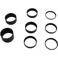 8-daļīgs M48 x 0,75 fokusa garuma pagarinājuma caurules komplekts, teleskopiskās pagarinājuma caurules komplekts, 8 gab. M48 x 0,75 fokusa garuma pagarinājuma caurules komplekts 3 5 7 10 12 15 20 30 mm astronomiskajam T pagarinājuma gredzenam