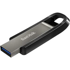 SanDisk Extreme GO USB 3.2 zibatmiņas disks 128 GB liela ātruma USB 400 MB/s Lasīšana un rakstīšana SecureAccess RescuePRO Deluxe