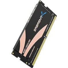 SABRENT SODIMM atmiņa 16GB DDR5 4800MHz atmiņas komplekts klēpjdatoram, Ultrabook un mini personālajam datoram (SB-DR5S-16G)